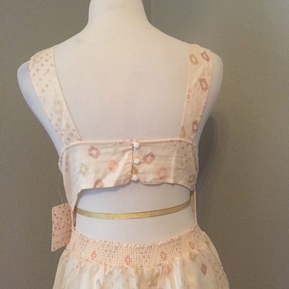 Free People Wildflowers Open Back Midi Dress S - Picture 7 of 8
